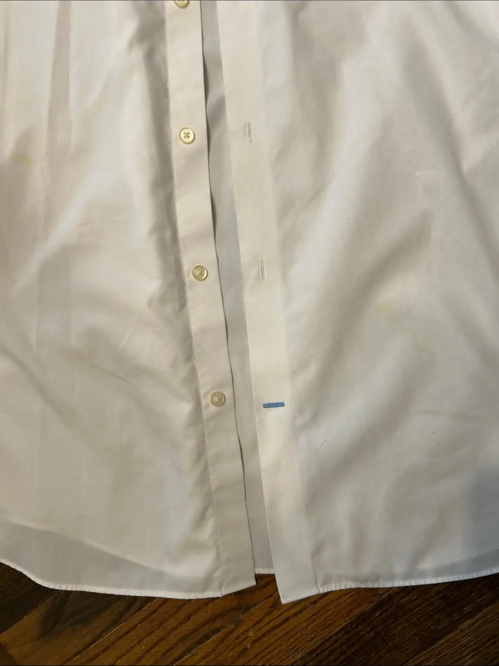 Banana Republic White Men's Dress Shirt - Classic Point Collar Size XL